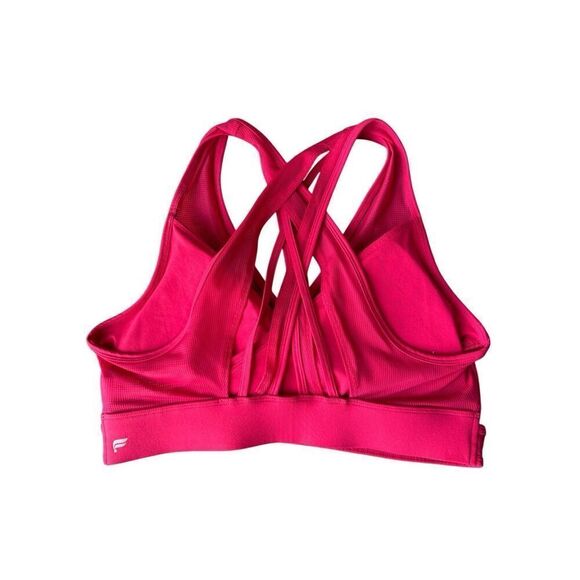 Fabletics Faye Medium Impact Sports Bra II In Lipstick Red Size L - Picture 6 of 10